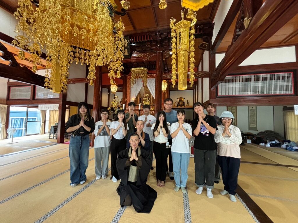 Feeling refreshed and clear-minded after completing the traditional Zen meditation practice