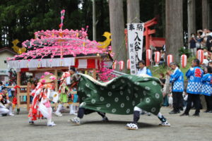 Traditional Iriya Uchi-bayashi festival performance in Minamisanriku