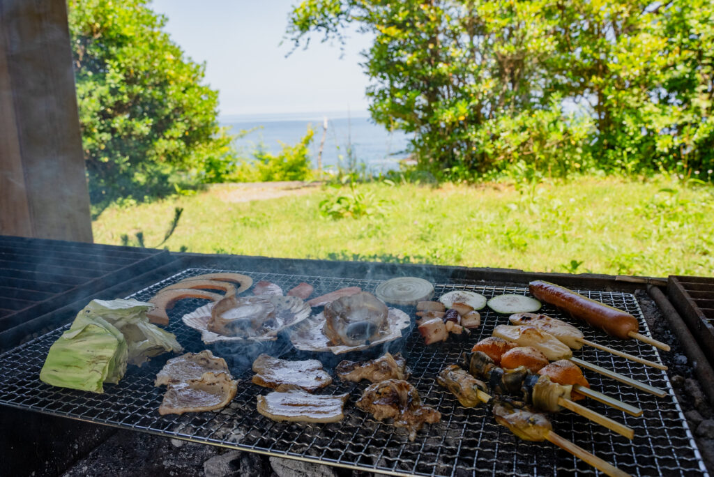 Example camping meal kit at Kamiwarizaki Campground