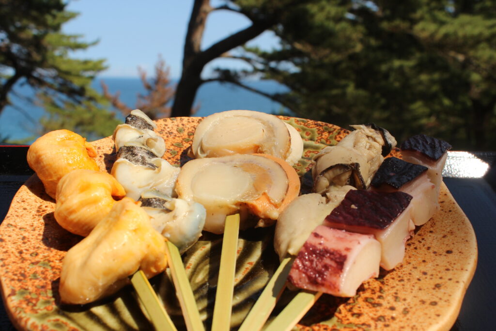 Example camping meal kit at Kamiwarizaki Campground