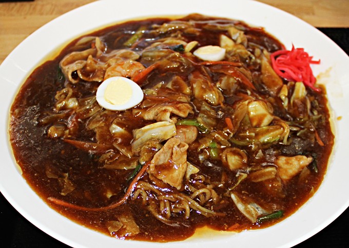 復興黒あんかけ焼きそば