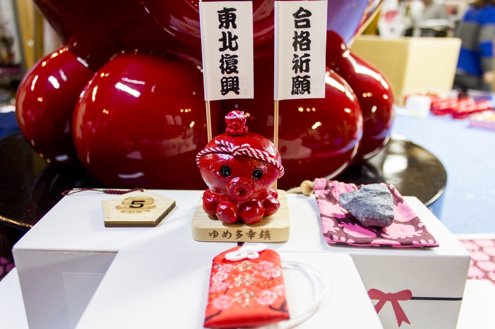 合格祈願オクトパス君グッズ＆入谷八幡神社