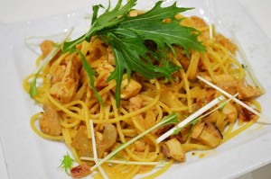 海のクリームパスタ