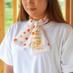 キラキラ手ぬぐい着用