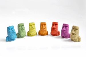 ミニモアイ7色集合