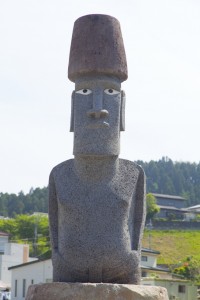 南三陸のモアイ像