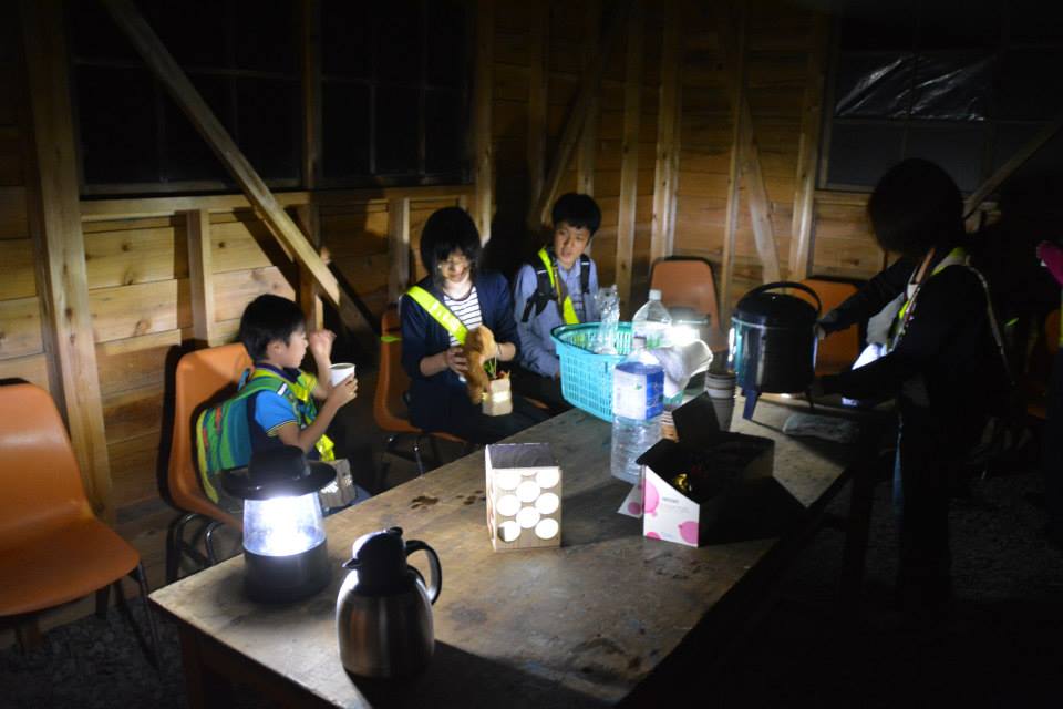 綺麗な小屋で一休み