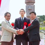 ベネディクト・トゥキ氏、志津川高校生、南三陸町長