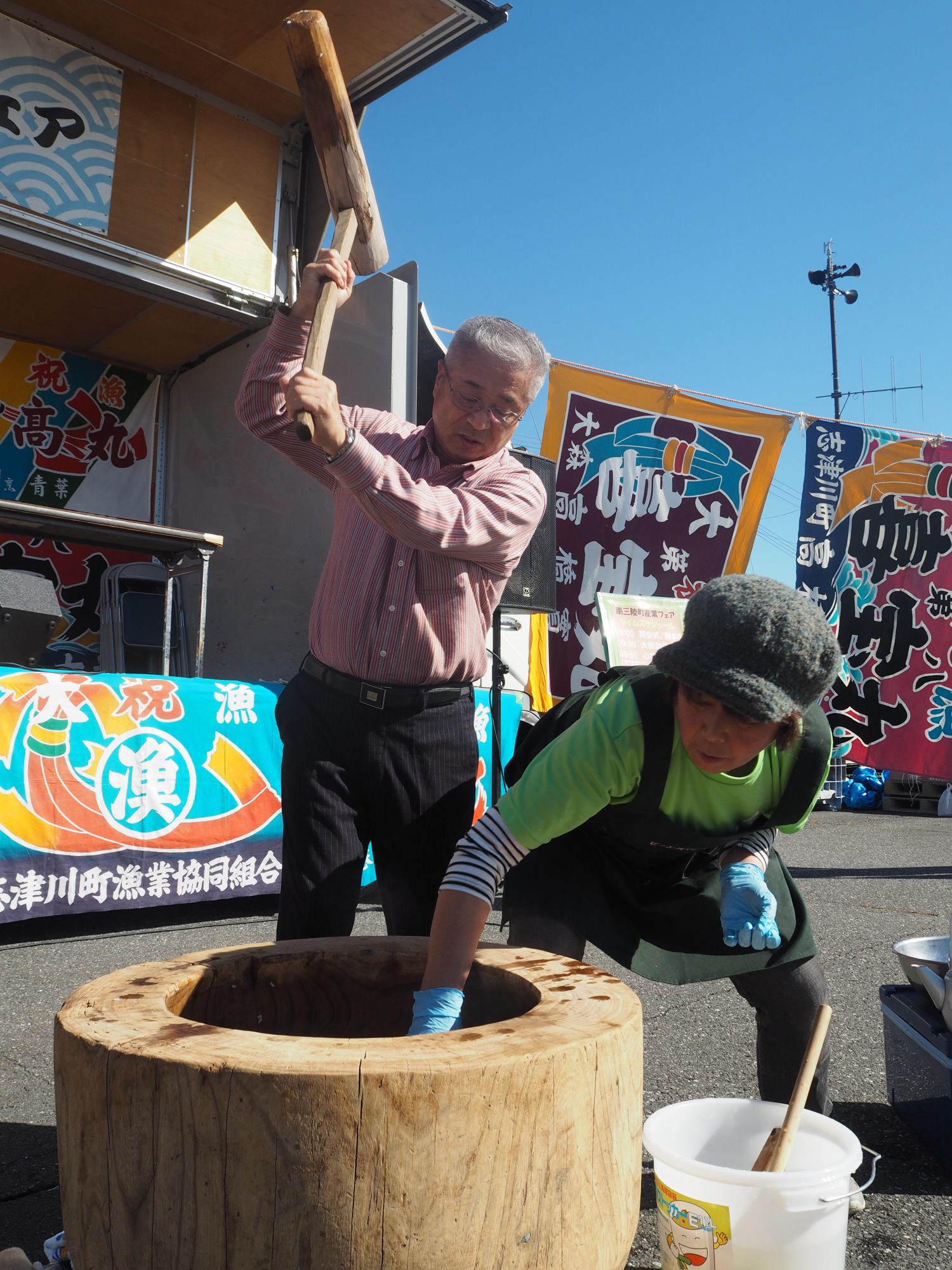 餅つき大会