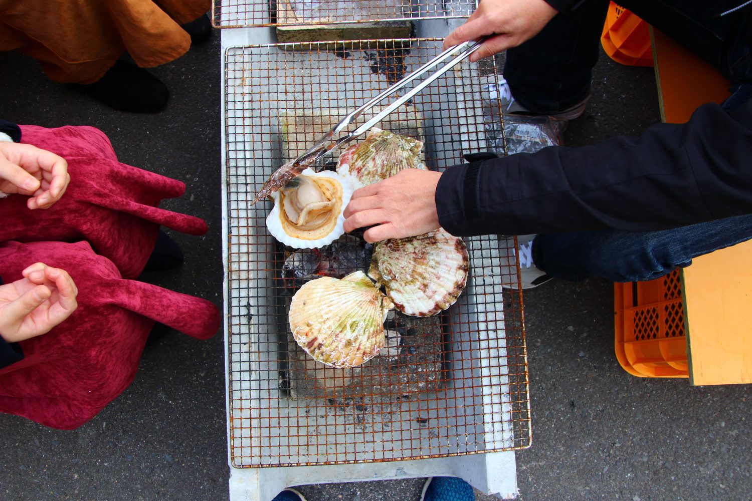 浜焼きコーナーホタテ焼き