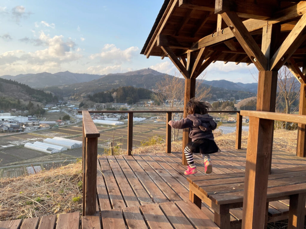 南三陸でプチ山登り◆もうすぐ春を迎える花見山に３歳児と上ってみました