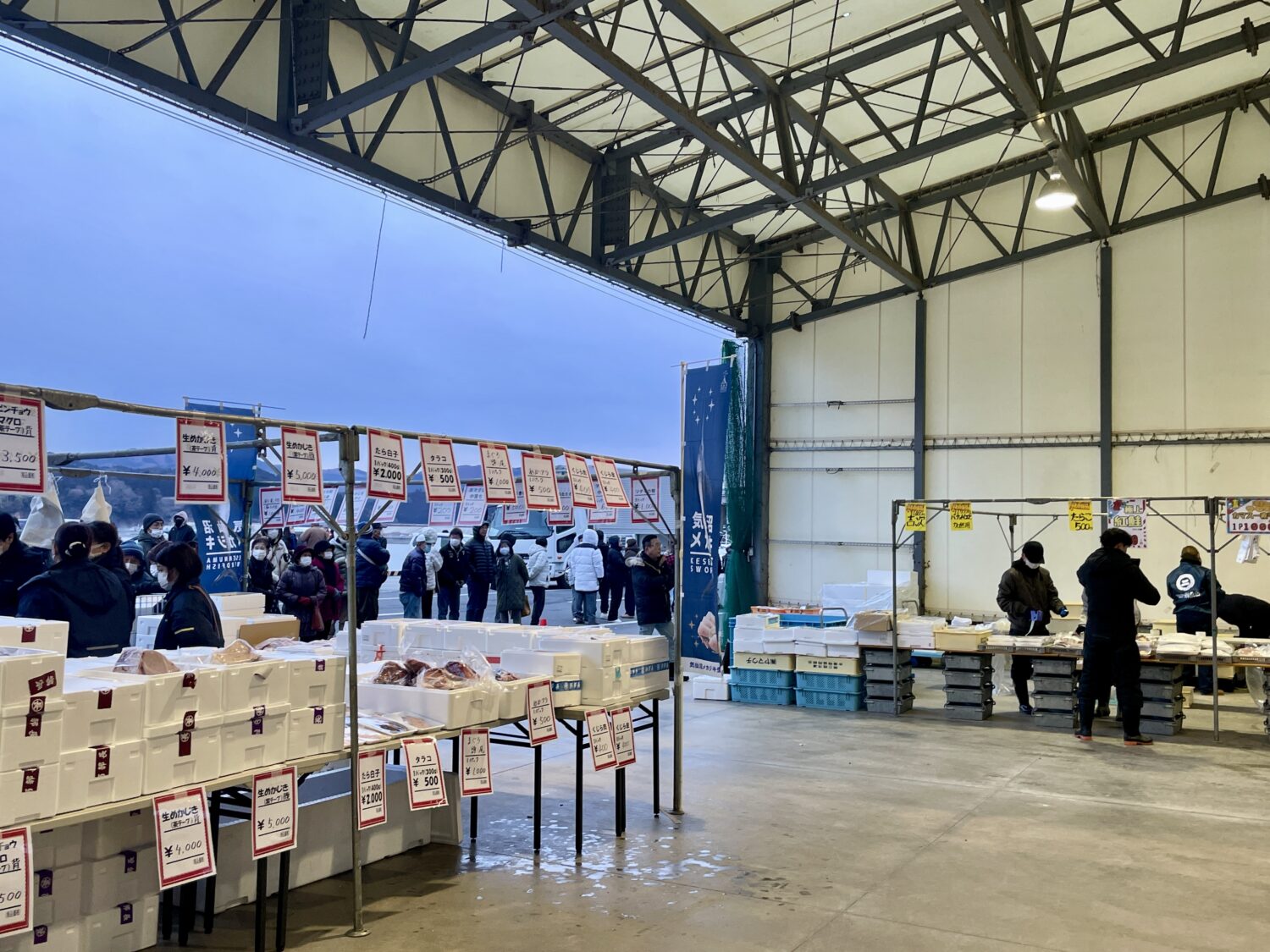 オープン前の列5