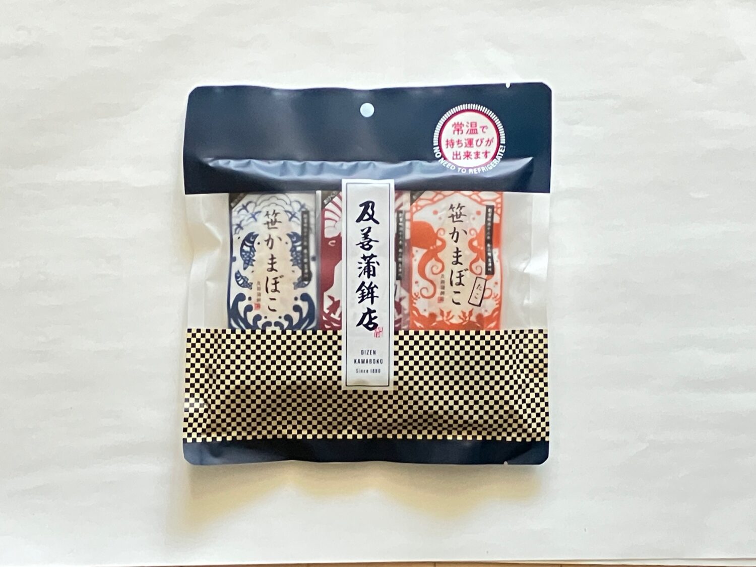 常温笹かま３種セット-各２枚計６枚入